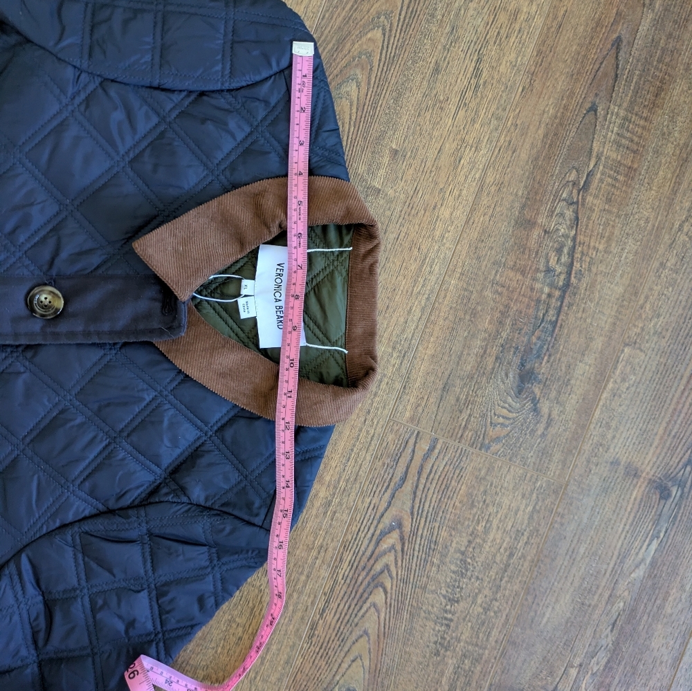 Veronica Beard Navy Fenton Reversible Quilted Jacket Size XL - Picture 13 of 13